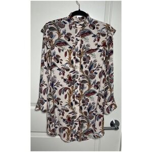 & Other Stories Women's Size 2 Floral‎ Paisley Print Button-Up Dress Boho Chic
